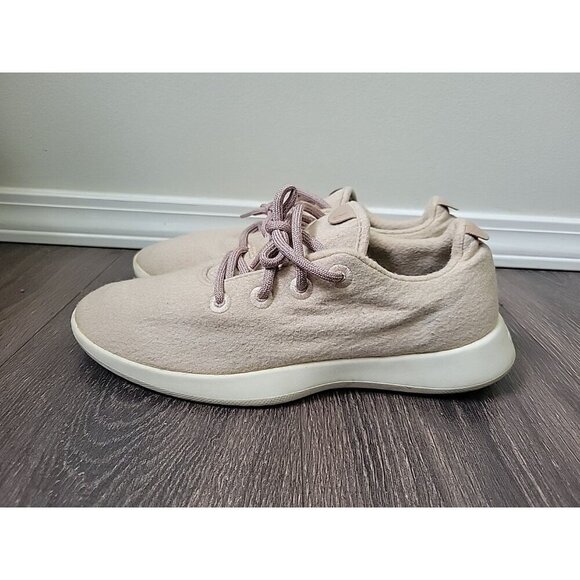 Allbirds Women's Athletic Shoes in Cream and Pink - Picture 3 of 7